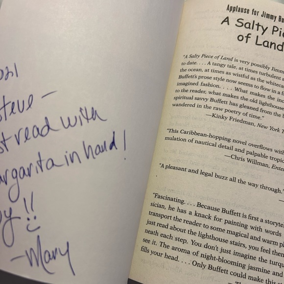 Jimmy Buffett A salty piece of land a novel - Picture 3 of 4